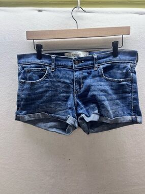 Abercrombie & Fitch Short Denim Jean Shorts Womens 8 29R Stretch Blue Cute 3101